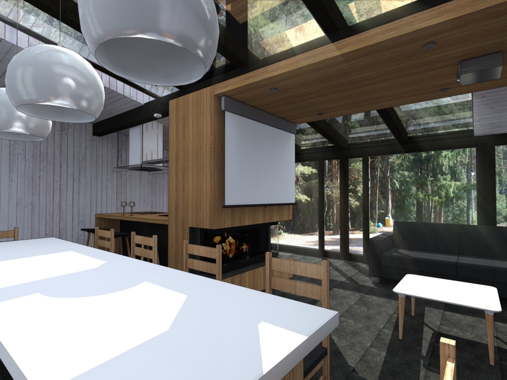 Беседка 6 х 8 в стиле Минимализм 118